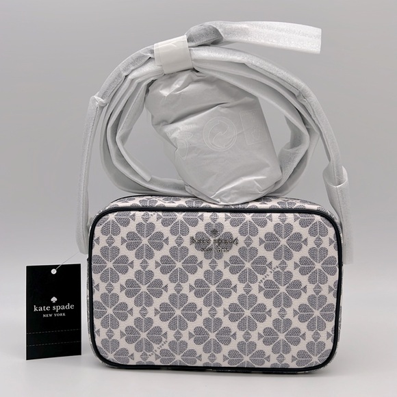 Kate Spade Signature Spade Flower Mini Camera Bag Navy Multi - Picture 1 of 15